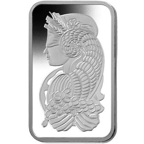 10 oz PAMP Suisse Fortuna Platinum Bar (New w/ Assay)