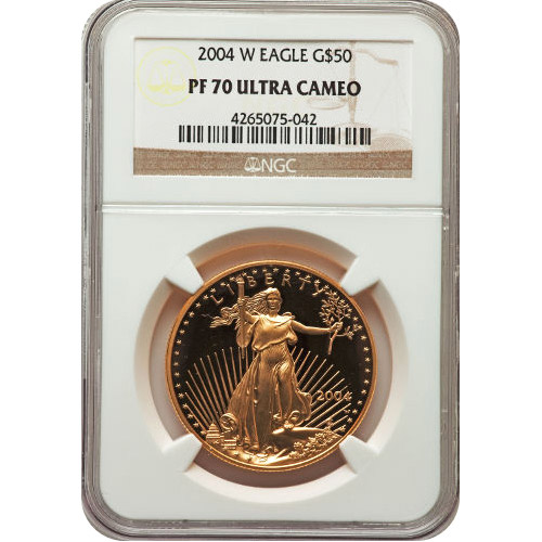 2004-W 1 oz Proof American Gold Eagle Coin NGC PF70 UCAM