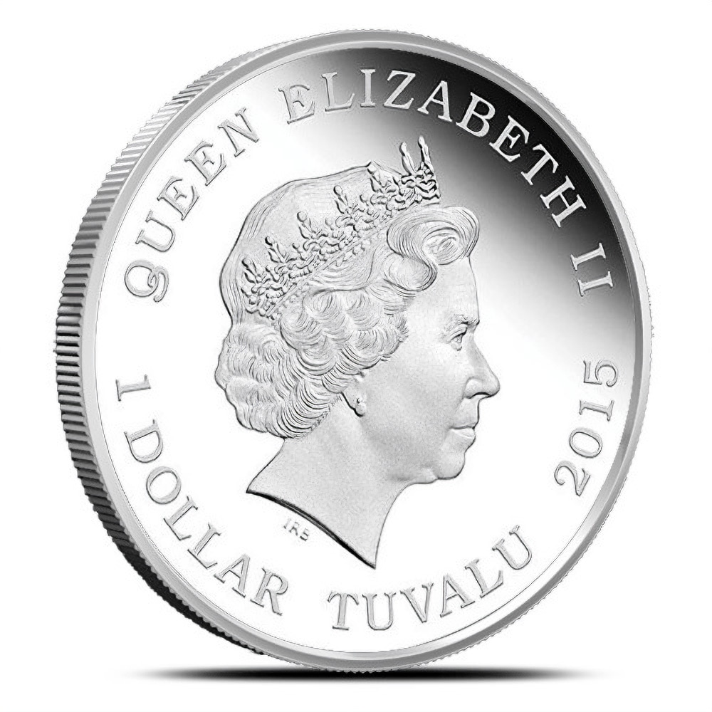 2015 1 oz Tuvalu Star Trek Deep Space 9 Proof Silver Coin