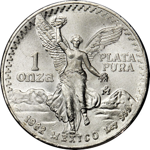 1982 1 oz Mexican Silver Libertad Coin