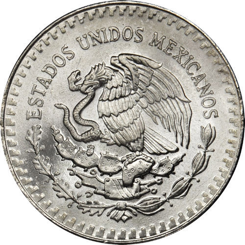 1984 1 oz Mexican Silver Libertad Coin