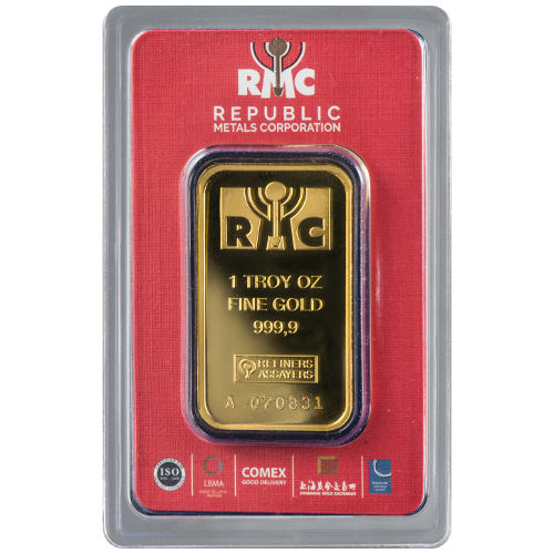 1 oz RMC Gold Bar (Secondary Market w/ Assay)