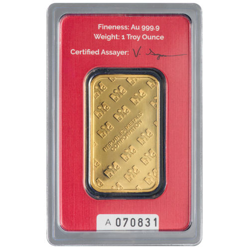 1 oz RMC Gold Bar (Secondary Market w/ Assay)