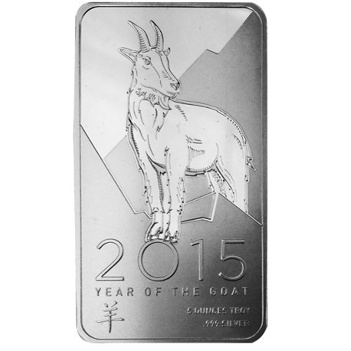5 oz OPM Lunar Goat Silver Bar (Varied Condition)