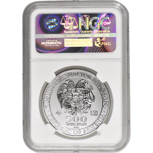 2013 1 oz Armenian Silver Noah’s Ark Coin NGC MS69