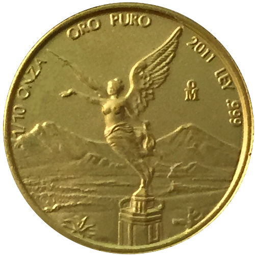 2011 1/10 oz Mexican Gold Libertad Coin (BU)