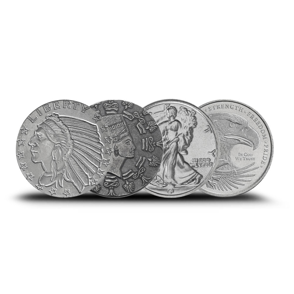 1/10 oz Silver Round (Varied Condition, Any Mint)
