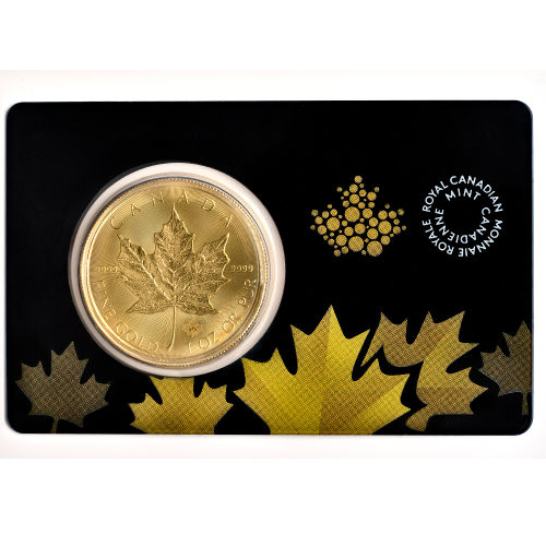 2015 1 oz Canadian Gold Maple Leaf Coin (BU w/ Assay)