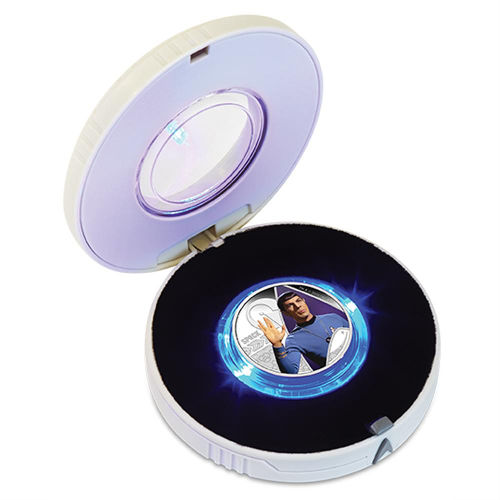 2015 1 oz Tuvalu Star Trek Spock Proof Silver Coin