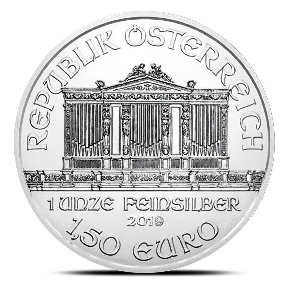 2019 1 oz Austrian Silver Philharmonic Coin (Gilded, BU)