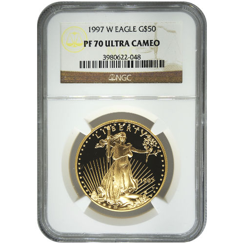 1997-W 1 oz Proof American Gold Eagle Coin NGC PF70 UCAM