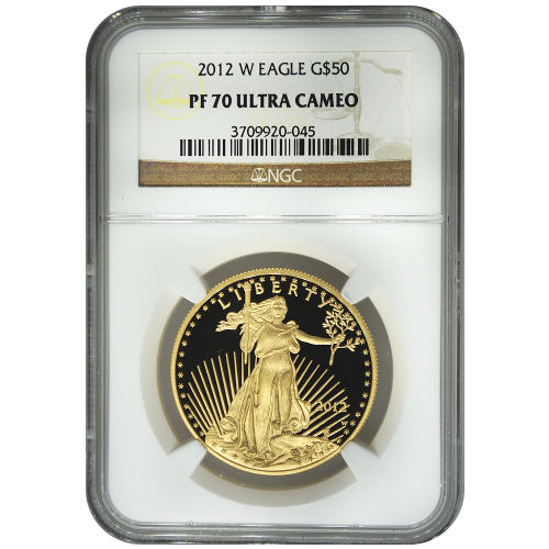 2012-W 1 oz Proof American Gold Eagle Coin NGC PF70 UCAM