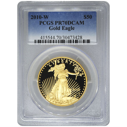 2010-W 1 oz Proof American Gold Eagle Coin PCGS PR70 DCAM