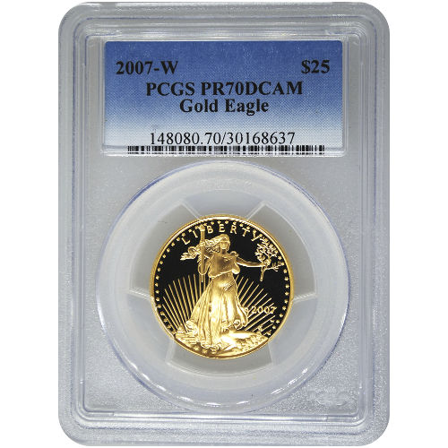 1583-2007-W-1-2-oz-Proof-American-Gold-Eagle-Coin-PCGS-PR70-DCAM-1.jpg 2007-W 1/2 oz Proof American Gold Eagle Coin PCGS PR70 DCAM