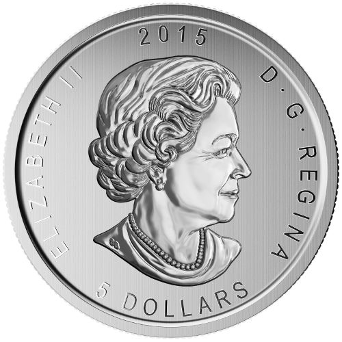 2015 1 oz Canadian Silver Great Horned Owl Coin