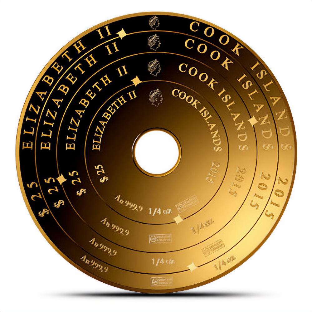 2015 1 oz Valcambi Gold Armillary Sphere Coin