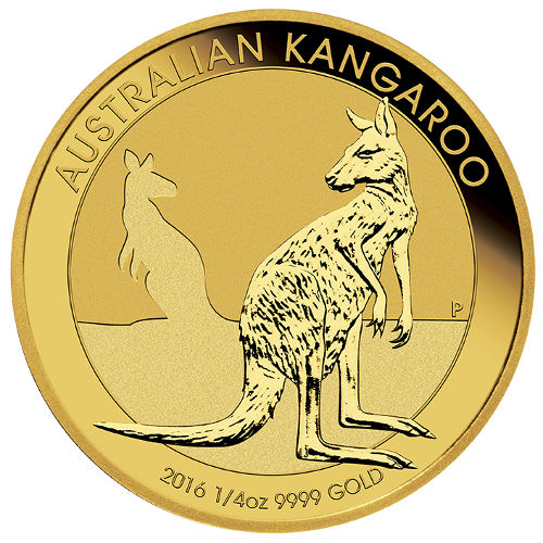 2016 1/4 oz Australian Gold Kangaroo Coin (BU)