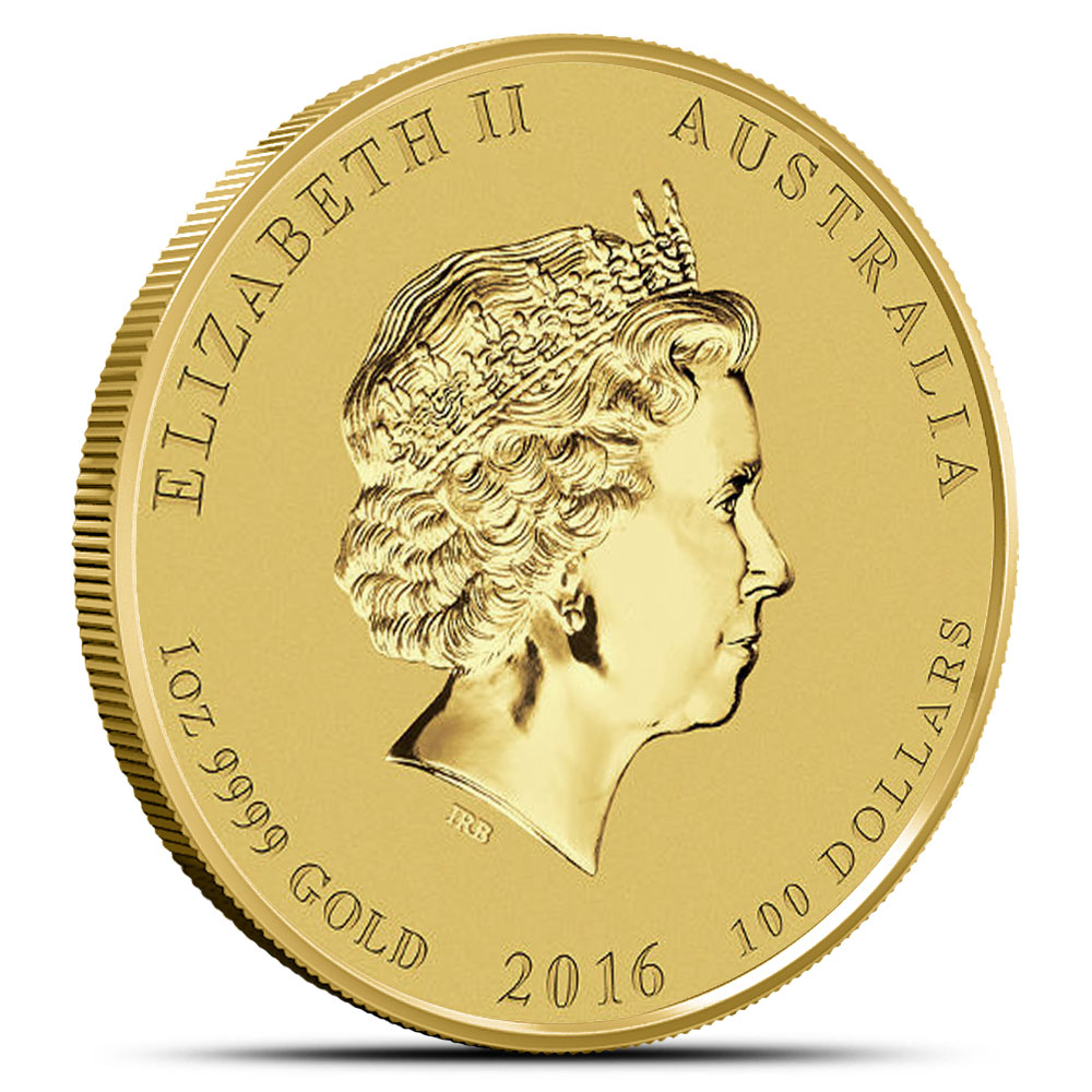 2016 1 oz Australian Gold Lunar Monkey Coin
