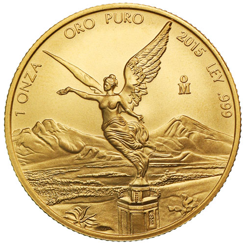 2015 1 oz Mexican Gold Libertad Coin (BU)