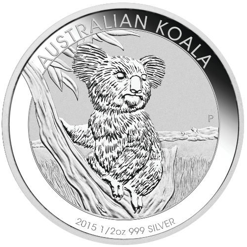 2015 1/2 oz Australian Silver Koala Coin (BU)