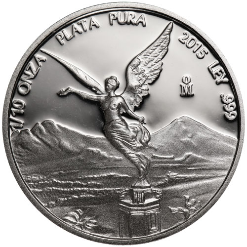 2015 1/10 oz Proof Mexican Silver Libertad Coin (In Capsule)