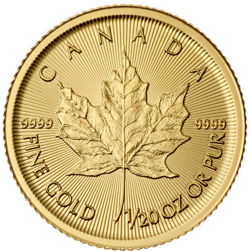 2016 1/20 oz Canadian Gold Maple Leaf Coin (BU)