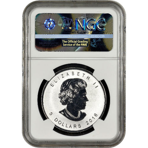 2016 1 oz Wolf Privy Canadian Silver Maple Leaf Reverse Proof Coin NGC PF70 ER