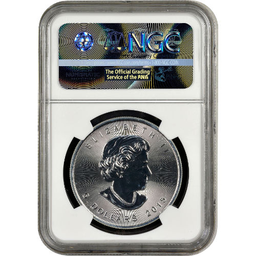 2015 1 oz Canadian Silver Maple Leaf Coin NGC MS69
