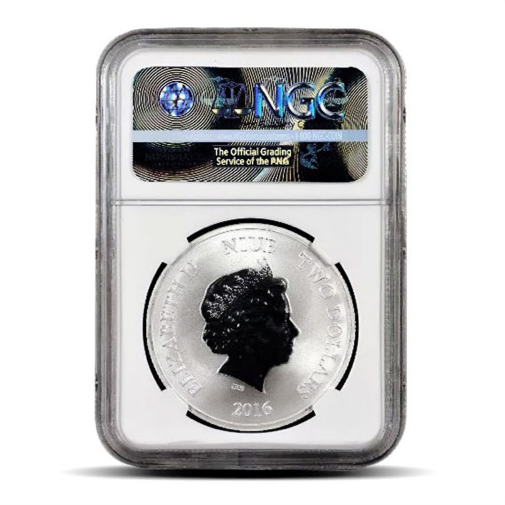 2016 1 oz New Zealand Lunar Monkey Silver Coin NGC MS69 ER