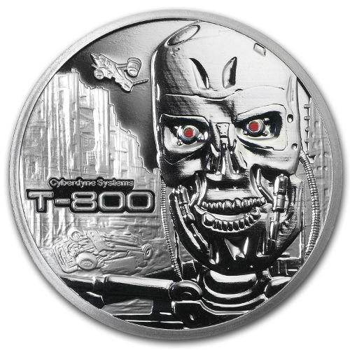1 oz Stardust Terminator Silver Round (New, Box + CoA)