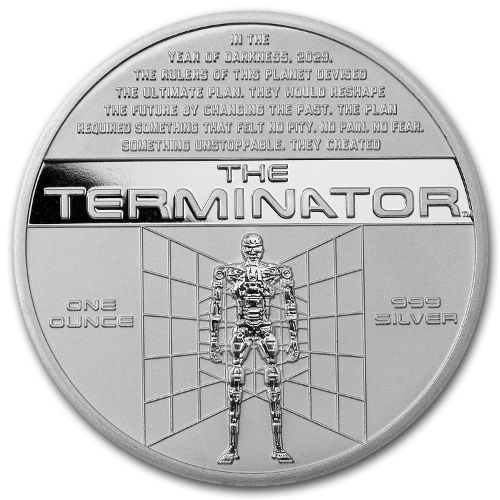 1 oz Stardust Terminator Silver Round (New, Box + CoA)