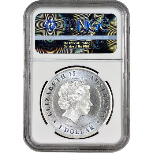 2015 1 oz Australian Silver Funnel-Web Spider Coin NGC MS70
