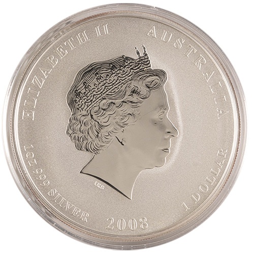 2008 1 oz Australian Silver Lunar Rat Coin (Series I)