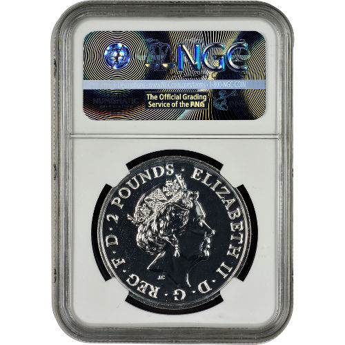 2016 1 oz British Silver Lunar Monkey Coin NGC MS69 DPL