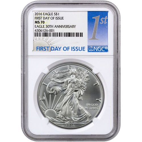 2016 1 oz American Silver Eagle NGC MS70 (First Day Label)