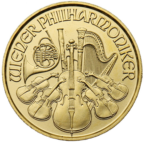 2016 1/25 oz Austrian Gold Philharmonic Coin (BU)