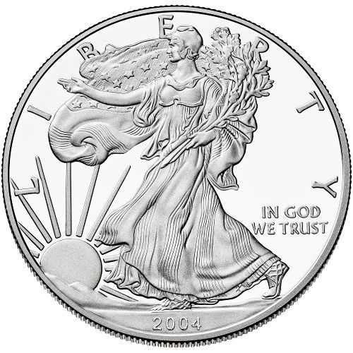 2004-W 1 oz Proof American Silver Eagle Coin (Box + CoA)