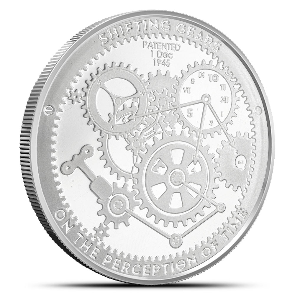 1 oz Shifting Gears Silver Round (T.I.M.E. Series #1, New, Proof Like)