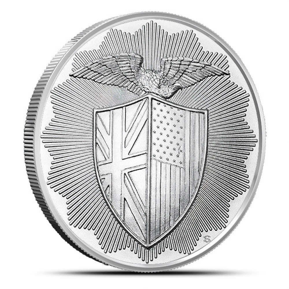 1 oz Royal Mint Refinery Shield Silver Round (New)