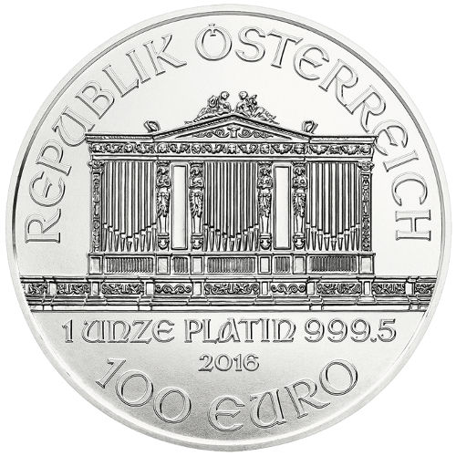 2016 1 oz Austrian Platinum Philharmonic Coin (BU)