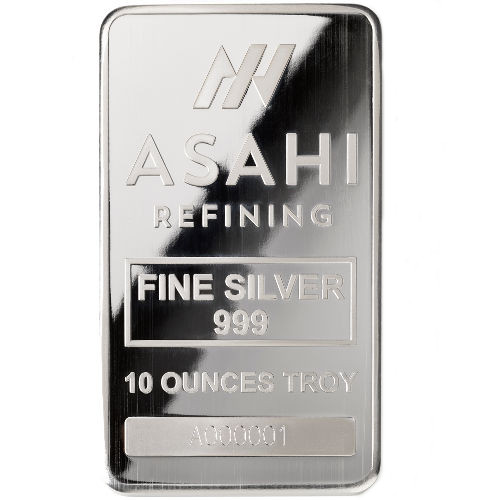10 oz Asahi Silver Bar (Serial Numbers)
