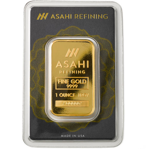 1 oz Asahi Gold Bar (New w/ Assay, Serials #1-1000)