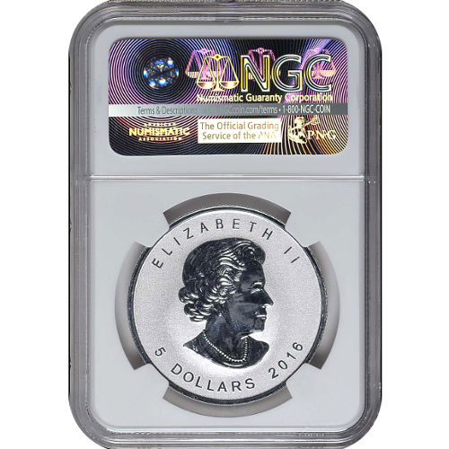 2016 1 oz Canadian Silver Peregrine Falcon Reverse Proof Coin NGC PF70 ER