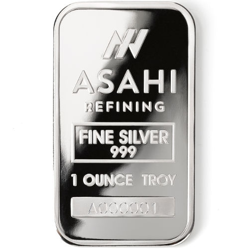 1 oz Asahi Silver Bar (New, Serials #1-1000)