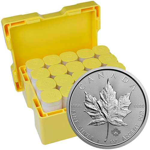 2019 Canadian Silver Maple Leaf Monster Box (500 Coins, BU)