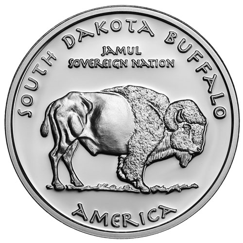 2016 1 oz Proof South Dakota Sioux Buffalo Silver Coin