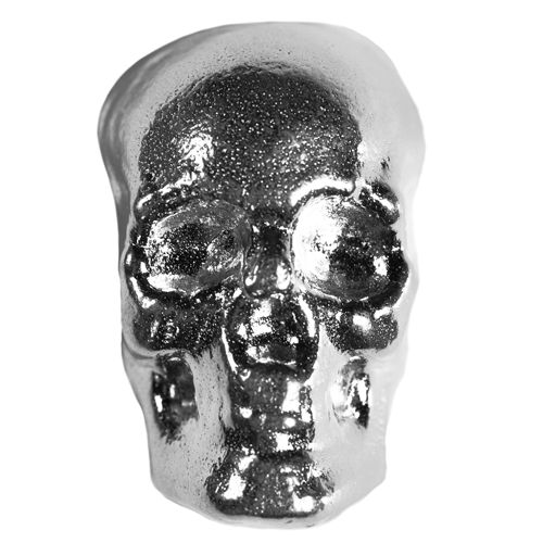 1 oz Atlantis Hand Poured Silver Skull (New)