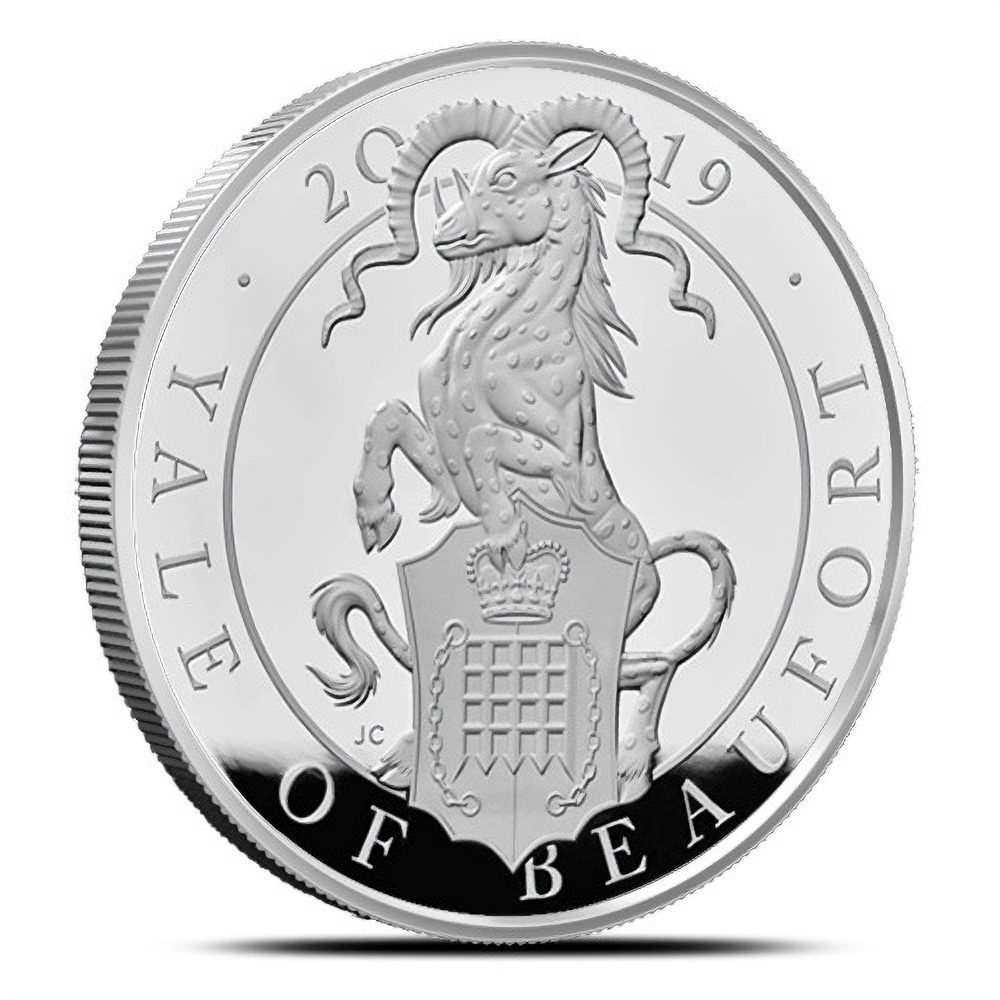 2019 1 oz Proof British Silver Queen's Beast Yale Coin (Box + CoA)