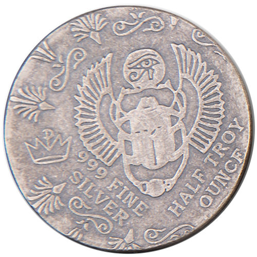 1/2 oz Monarch Egyptian Silver Round (New)