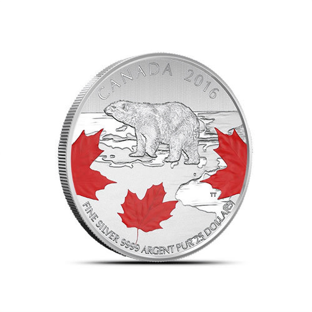 2016 1/4 oz Canadian Silver True North Coin (BU)